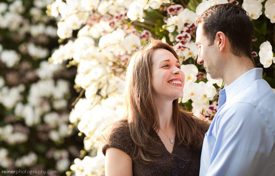 longwood gardens engagement session photography