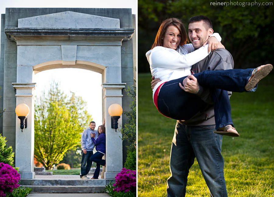 West Chester University engagement session