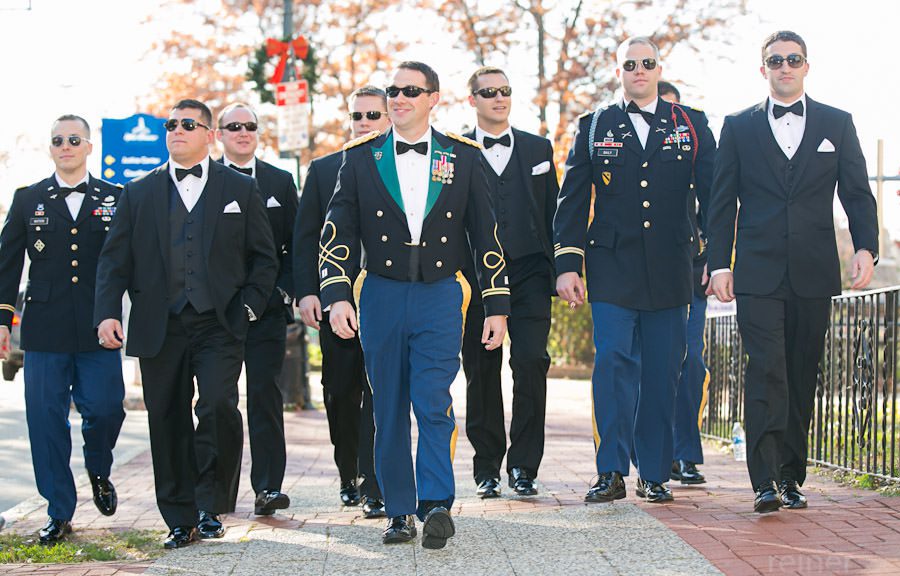 groomsmen on the streets of west chester