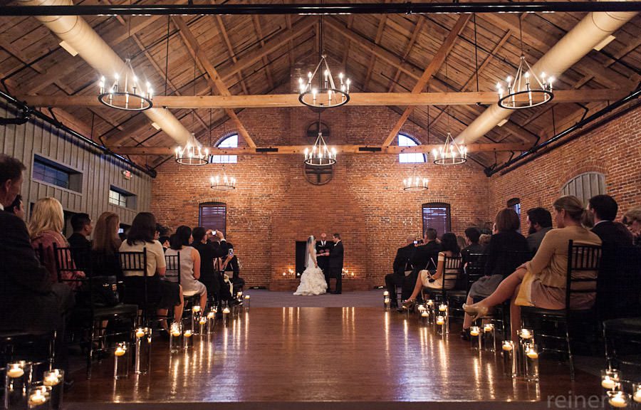 Cork Factory Wedding ceremony wedding ceremony at the Cork Factory Hotel in Lancaster PA
