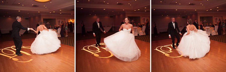 Downingtown Country Club wedding bride and father dance