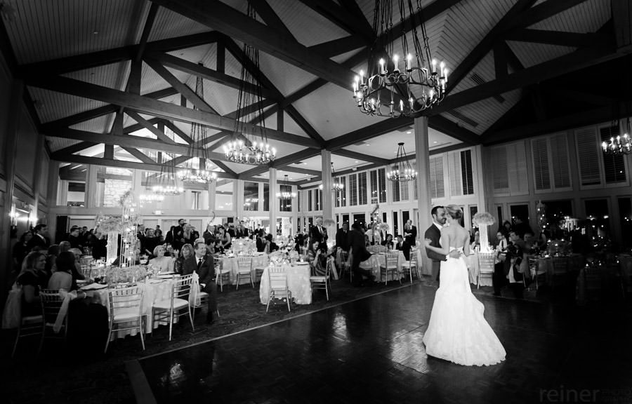 wedding reception first dance as husband and wife