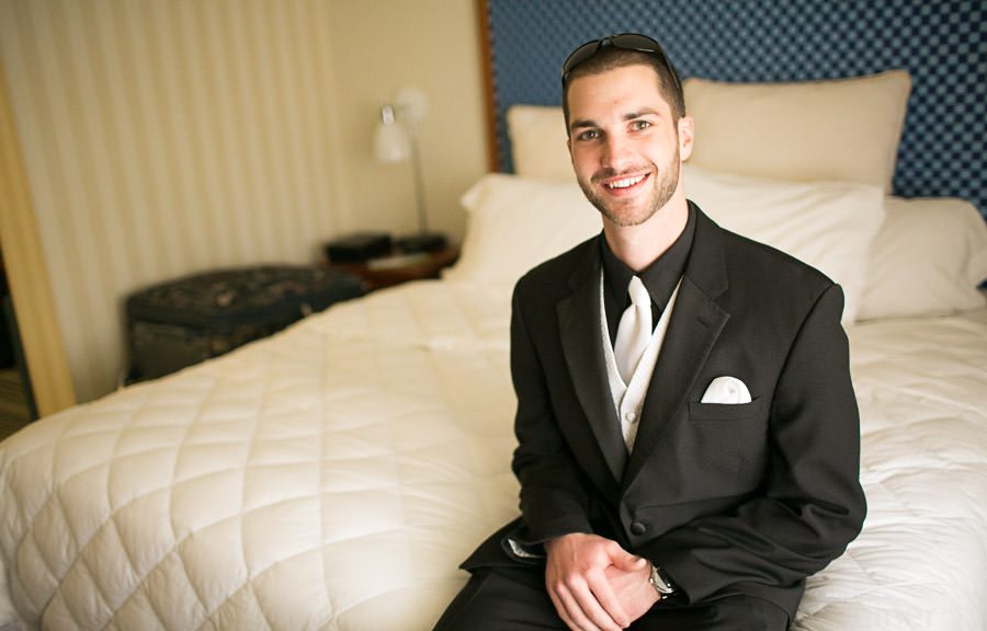 groom before the wedding - Allentown PA wedding photos by Reiner Photography