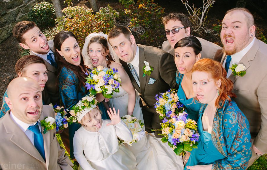 bridal party at Columbia Station