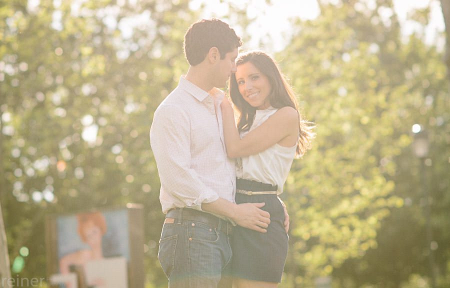 Engagement session in Philadelphia near the new location of the Barnes Foundation