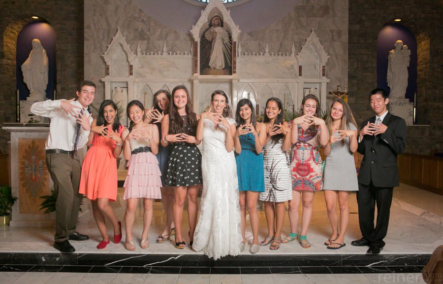 Jen and Mike's wedding at St Patrick's Church in Malvern Pa by Philadelphia wedding Photographers Reiner Photography