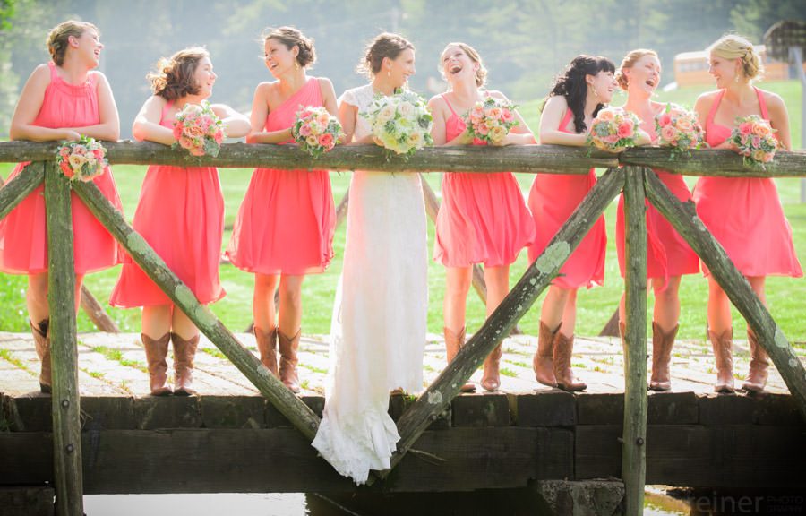Jen and Mike's wedding reception at Barn on Bridge, by Philadelphia wedding Photographers Reiner Photography