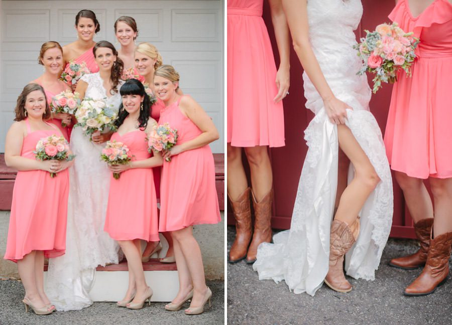 Jen and Mike's wedding reception at Barn on Bridge, by Philadelphia wedding Photographers Reiner Photography