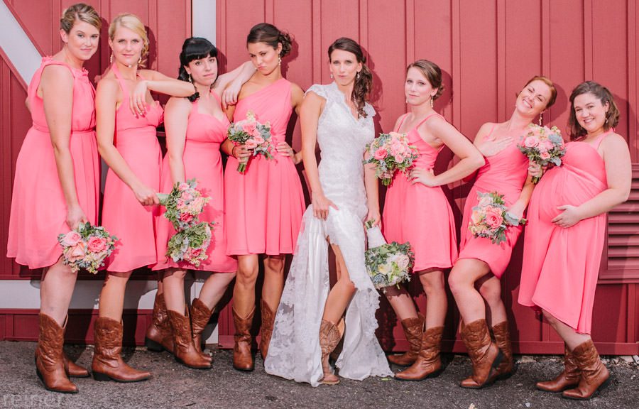 Jen and Mike's wedding reception at Barn on Bridge, by Philadelphia wedding Photographers Reiner Photography