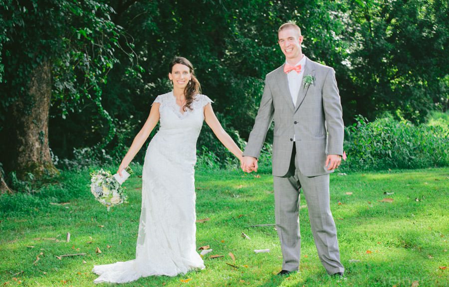 Jen and Mike's wedding reception at Barn on Bridge, by Philadelphia wedding Photographers Reiner Photography