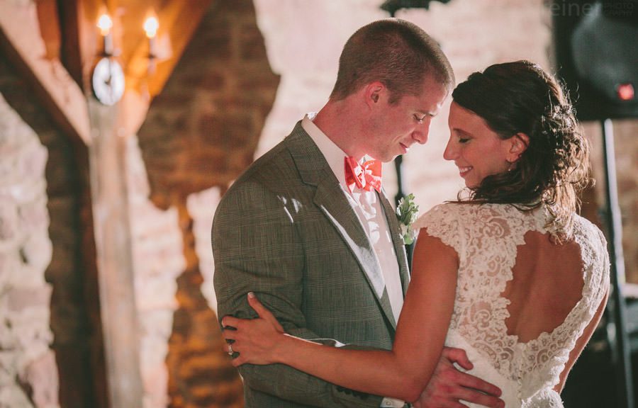 Jen and Mike's wedding reception at Barn on Bridge, by Philadelphia wedding Photographers Reiner Photography