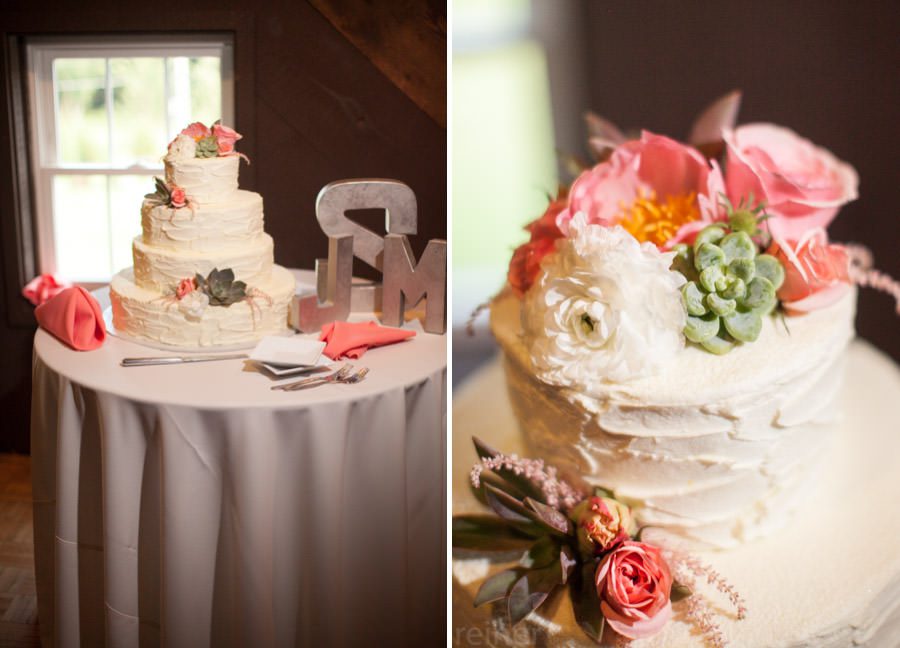 Jen and Mike's wedding reception at Barn on Bridge, by Philadelphia wedding Photographers Reiner Photography