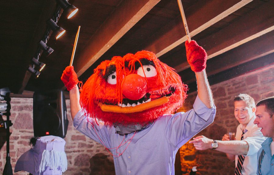 Jen and Mike's wedding reception at Barn on Bridge, by Philadelphia wedding Photographers Reiner Photography