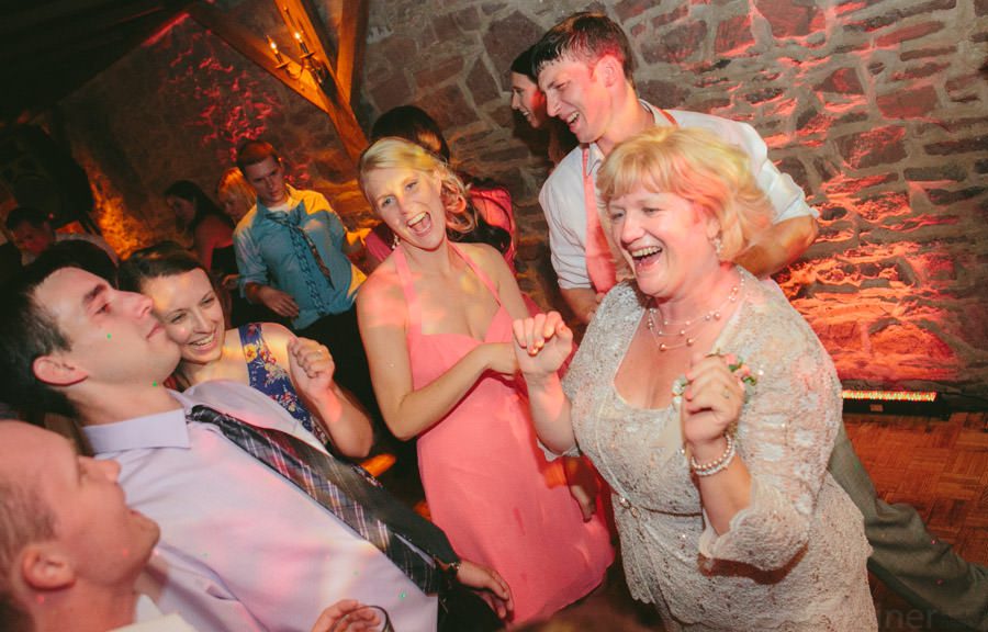 Jen and Mike's wedding reception at Barn on Bridge, by Philadelphia wedding Photographers Reiner Photography