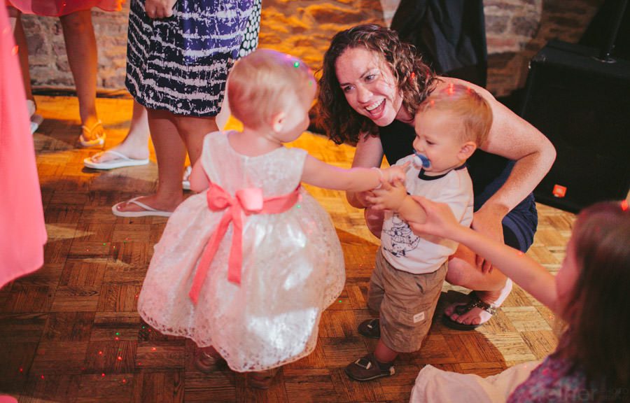 Jen and Mike's wedding reception at Barn on Bridge, by Philadelphia wedding Photographers Reiner Photography