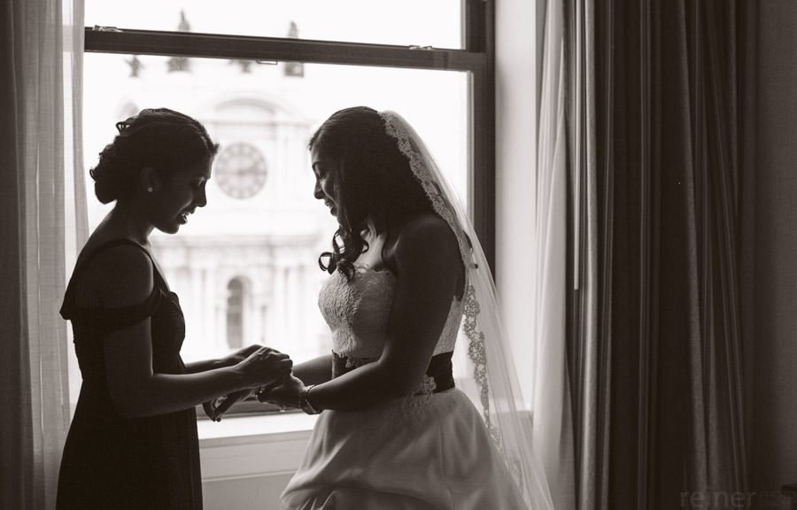 bridal details at Philadelphia Wedding at Ritz Carlton Hotel