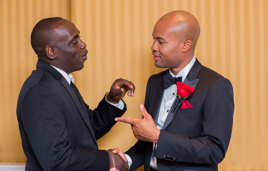 groom getting ready at Philadelphia Wedding at Ritz Carlton Hotel