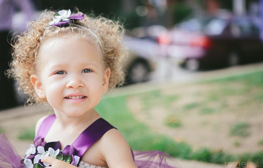 Flower girl Narberth Presbyterian wedding