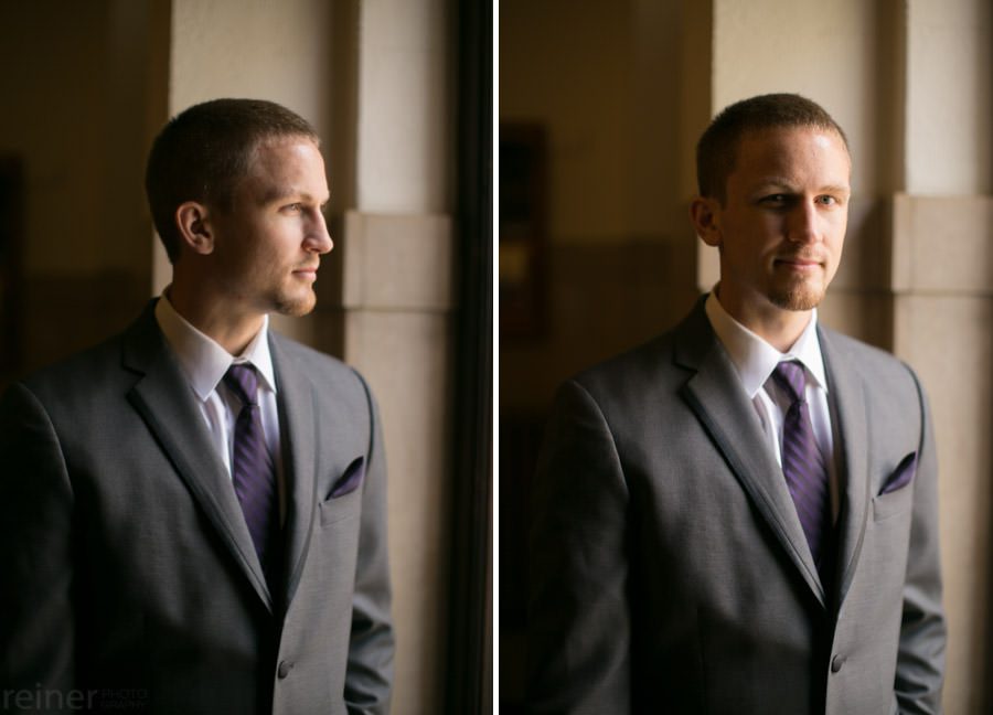 the groom before his wedding ceremony