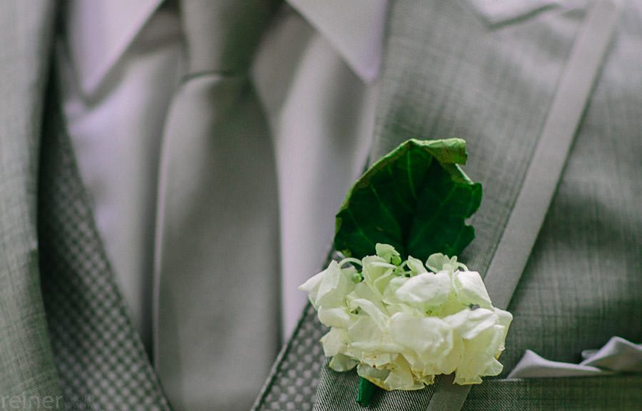 boutonniere groom The Old Mill Wedding in Rose Valley Pennsylvania - Summer and Anton
