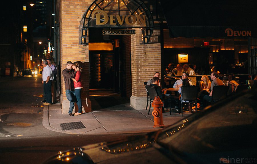 Rittenhouse square proposal Philadelphia Engagment photographs Reiner Photography