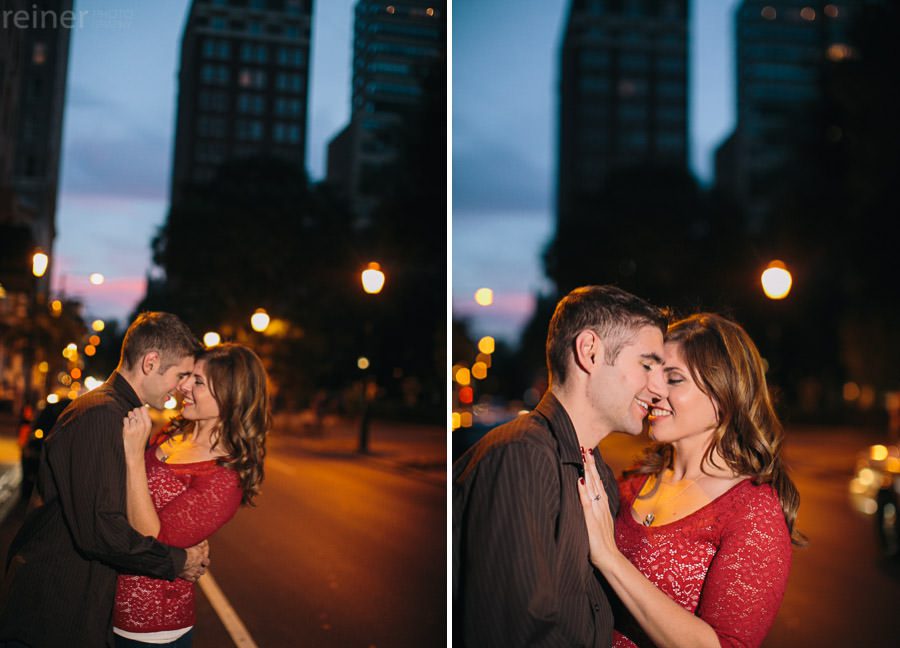 Rittenhouse square proposal Philadelphia Engagment photographs Reiner Photography