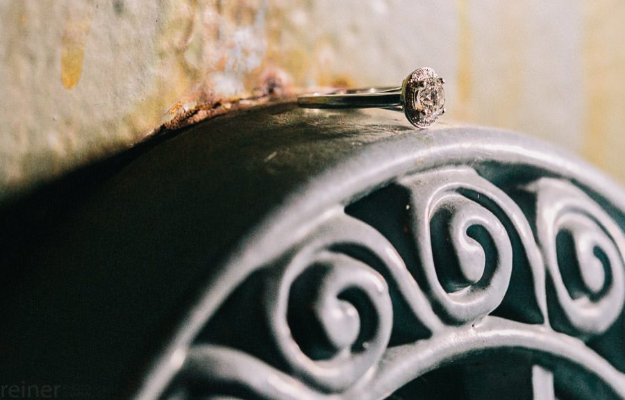Race street pier under Ben Franklin bridge engagement couples pictures Philadelphia by Reiner Photography