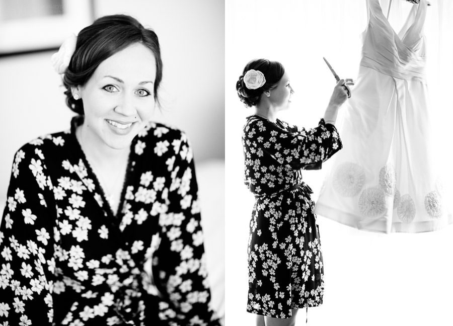 bride getting ready for her Philadelphia Wedding