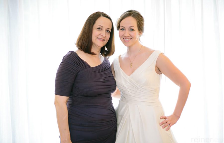 Beth and her mom, before wedding