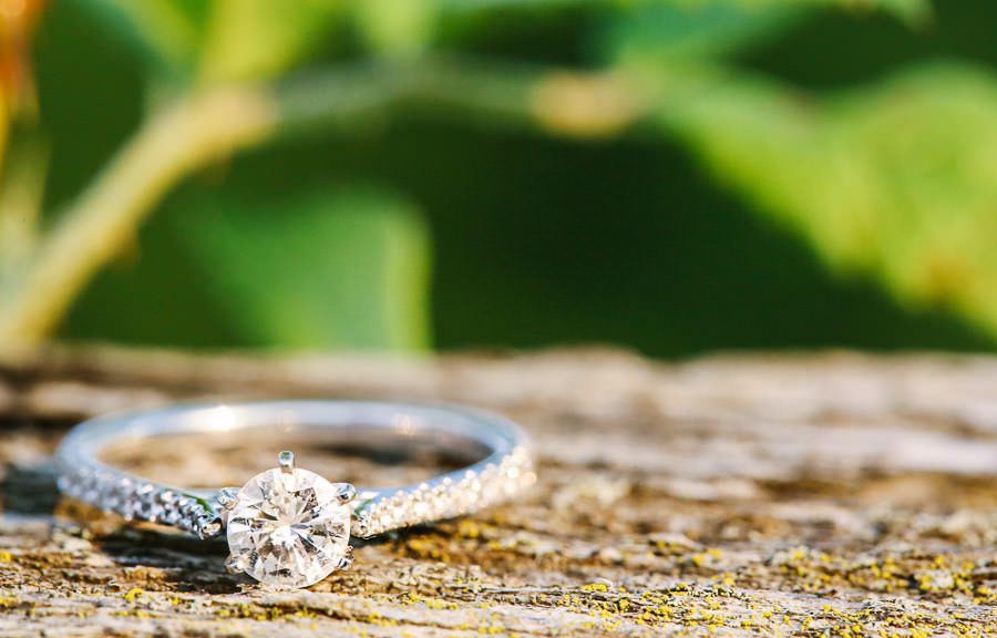 ring picture engagement session photo 