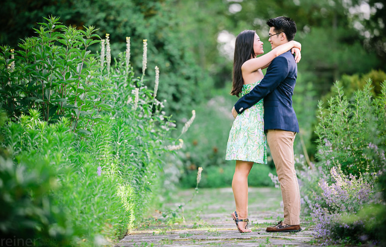 Engagement Pictures At Gibraltar Gardens In Wilmington Delaware