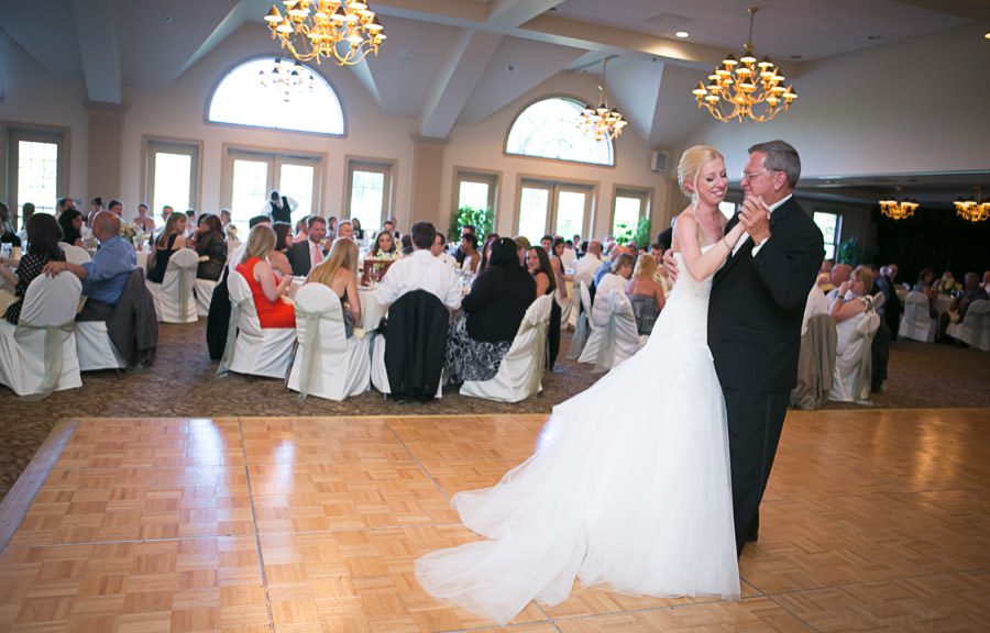 bride & father dancing - Chester Valley Golf Club Wedding