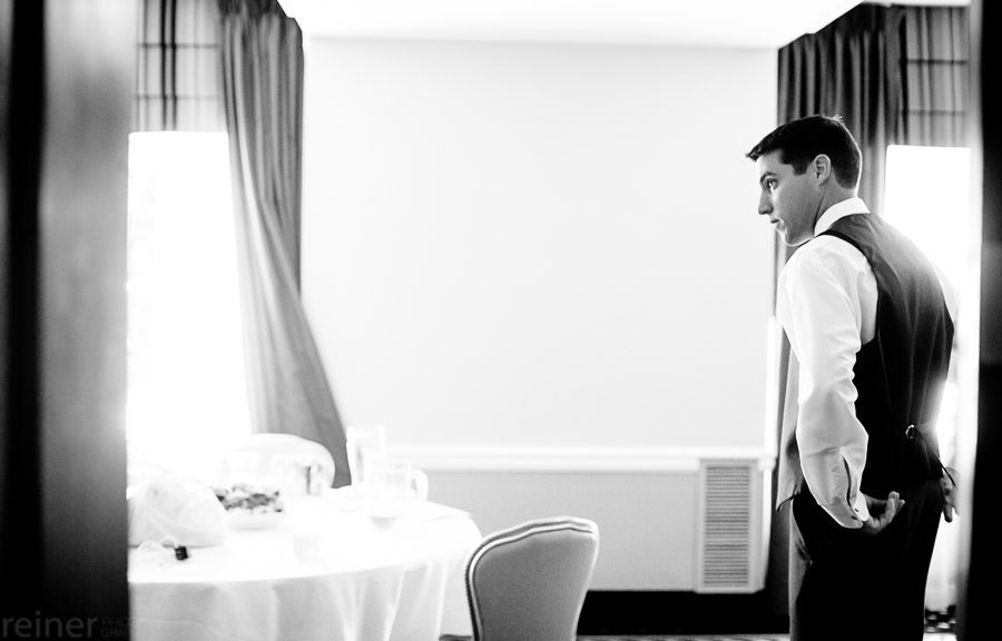 candid moment with the groom