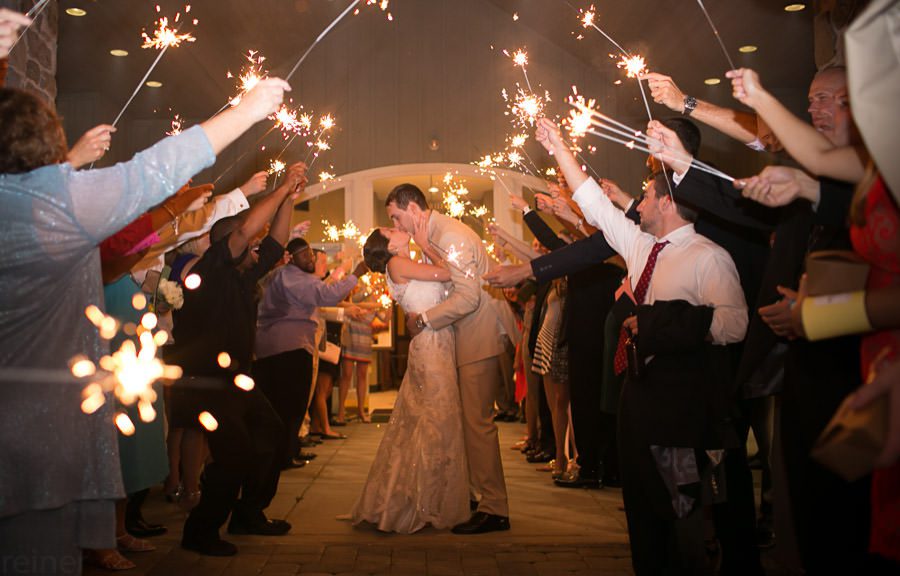 Sparkler Exit - Wedding at Downingtown Country Club