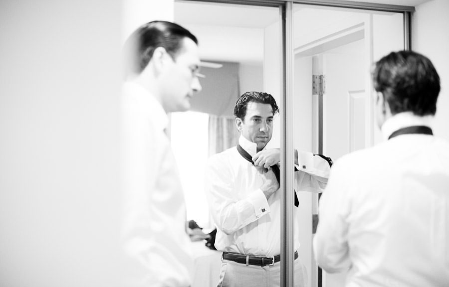groom getting ready for his wedding