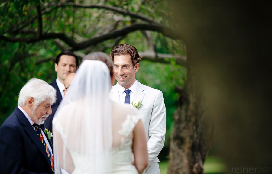 Wedding at John James Audubon Center - Kelly and Jim  -wedding ceremony outdoor