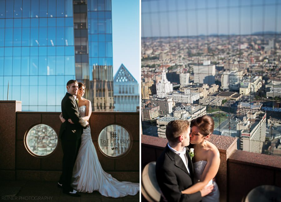 22 Top of the Tower WEDDING - the Vista Room at Top of the Tower 1717 Arch Street, Philadelphia - Melissa & Jeff by Reiner Photography
