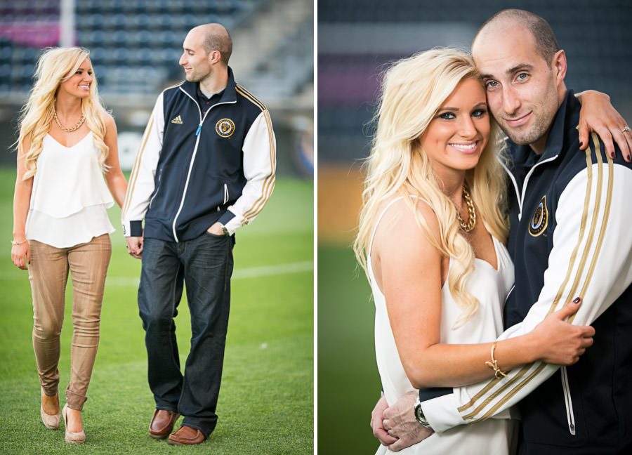 03 Philadelphia Engagement Session at Philadelphia Union PPL Park - Christine & Greg