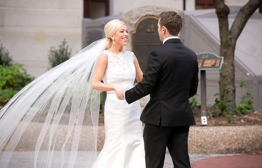 11 Wedding at the Atrium at the Curtis Center in Philadelphia | Wedding photos by Reiner Photography | Kaitlin & Andrew