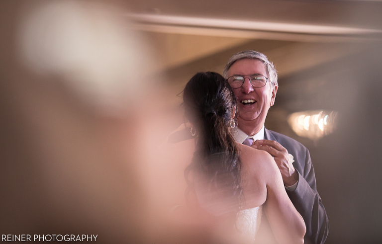 father and daughter dance at Springfield Country Club wedding
