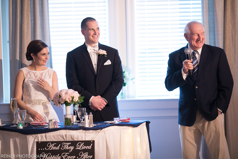 toasts at Downingtown Country Club Wedding