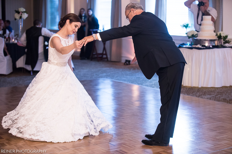 father and daughter dance at Downingtown Country Club Wedding