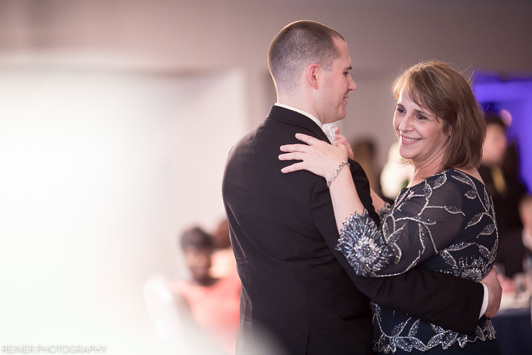 son and mother dance at Downingtown Country Club Wedding